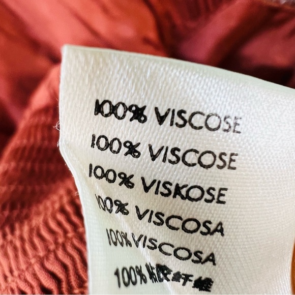 Sahara Embroidered Wrap Rust Brown Crop Top by Free People Size SMALL NWT - Picture 7 of 11